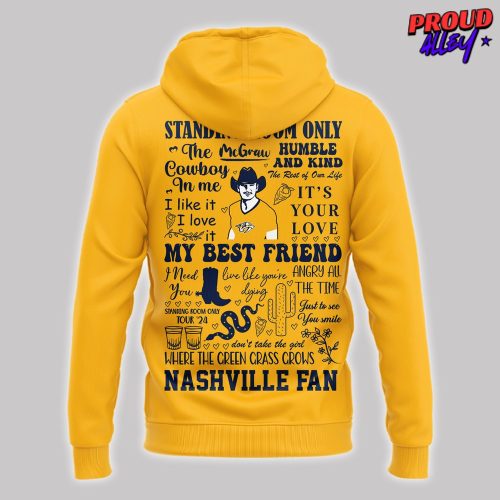 Nashville Predators Tim McGraw Music City Hockey Hoodie