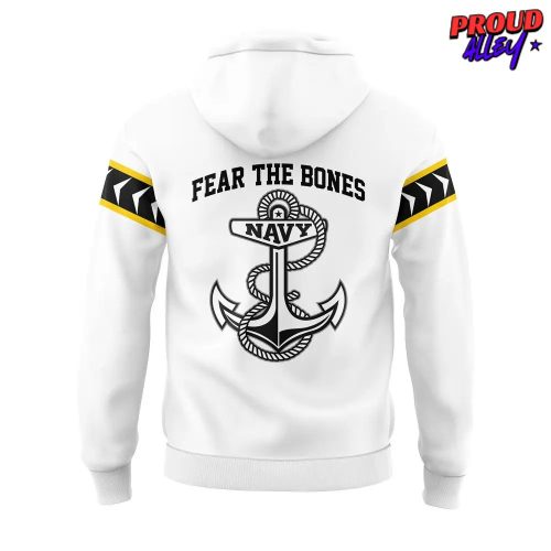 Navy Midshipmen Fear The Bones Limited Edition Hoodie