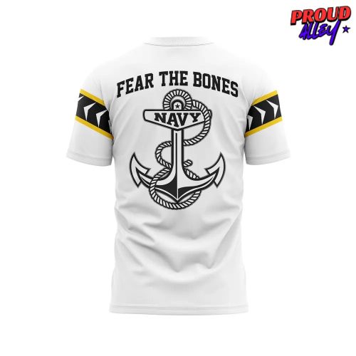 Navy Midshipmen Fear The Bones Limited Edition TShirt