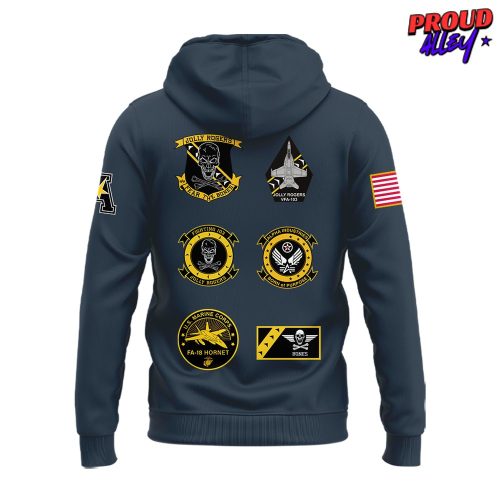 Navy Midshipmen Jolly Rogers Fear The Bones Special Navy Hoodie