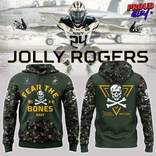 Navy Midshipmen Jolly Rogers Special Camo Hoodie