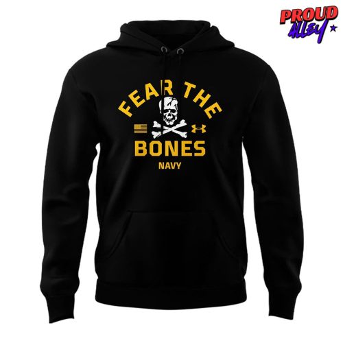 Navy Midshipmen Sluggers 103 Fear The Bones Hoodie