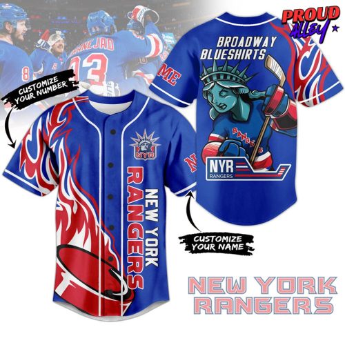 New York Broadway Blueshirts Baseball Jersey