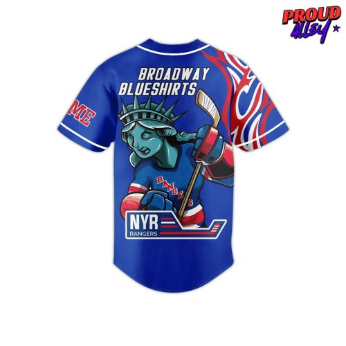 New York Broadway Blueshirts Baseball Jersey