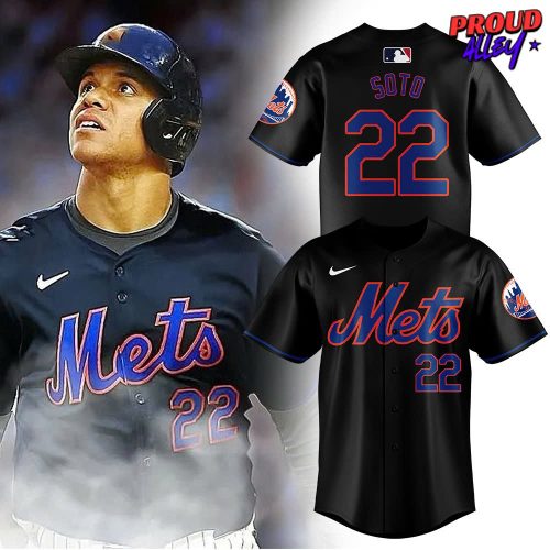 New York Mets Juan Soto Special Edition Black Baseball Jersey