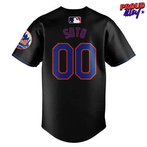 New York Mets Juan Soto Special Edition Black Baseball jersey