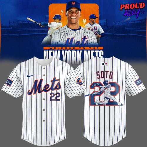 New York Mets Juan Soto Special Edition Stripe Baseball Jersey