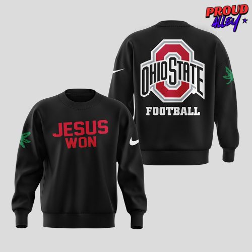 Ohio State Buckeye Jesus Won 2024 Black Sweatshirt