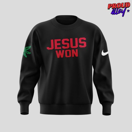 Ohio State Buckeye Jesus Won 2024 Black Sweatshirt