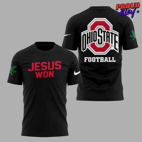 Ohio State Buckeye Jesus Won 2024 Black T-Shirt