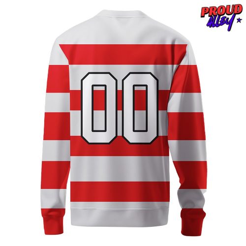 Ohio State Football Brutus Striped Sweatshirt