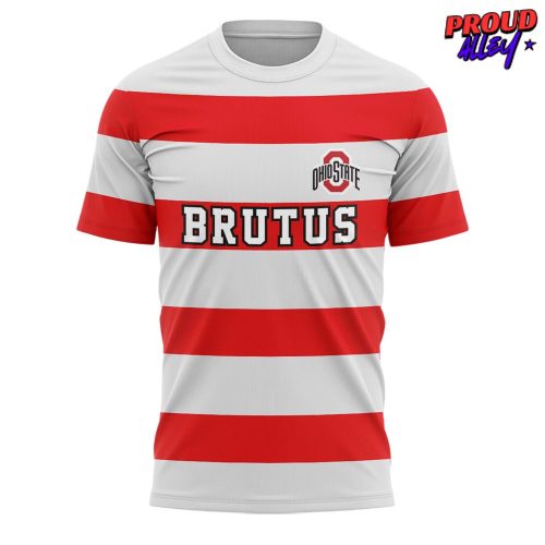 Ohio State Football Brutus Striped T-Shirt