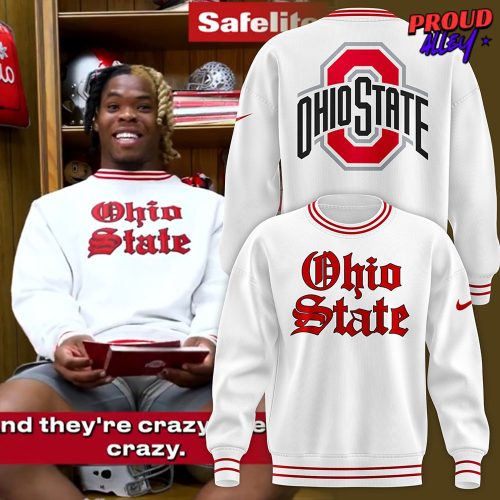 Ohio State Football Vintage 2024 White Sweatshirt