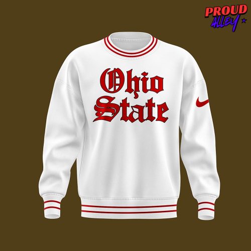 Ohio State Football Vintage 2024 White Sweatshirt