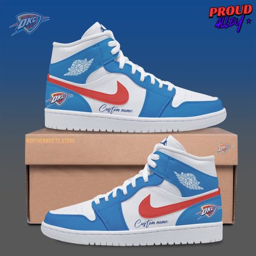 Oklahoma City Thunder X Nike Custom Name Air Jordan 1