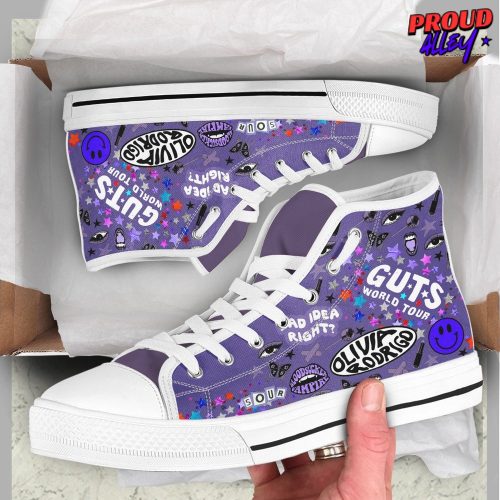 Olivia Rodrigo Limited Edition High Top Canvas Shoes