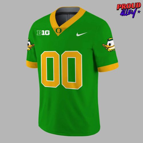 Oregon Ducks Big 10 Green Football Jersey