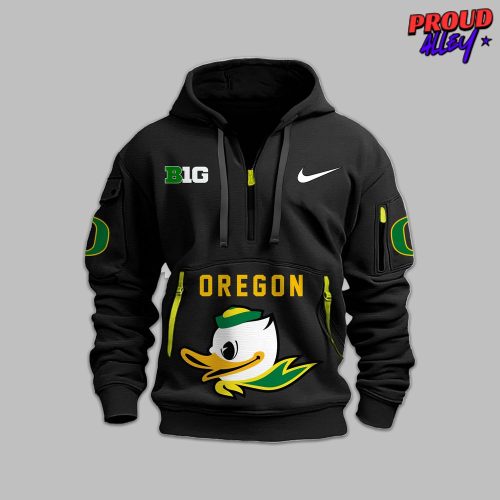 Oregon Ducks Gang Green Heavy Hoodie