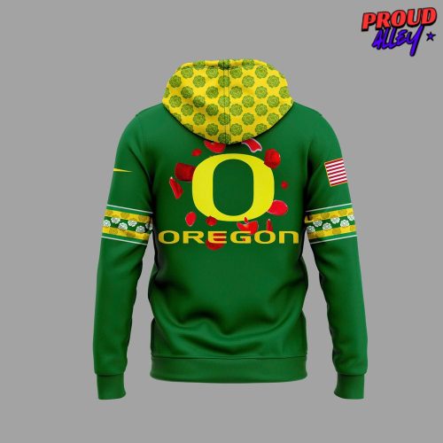 Oregon Ducks Rose Bowl Game 2025 Green Hoodie