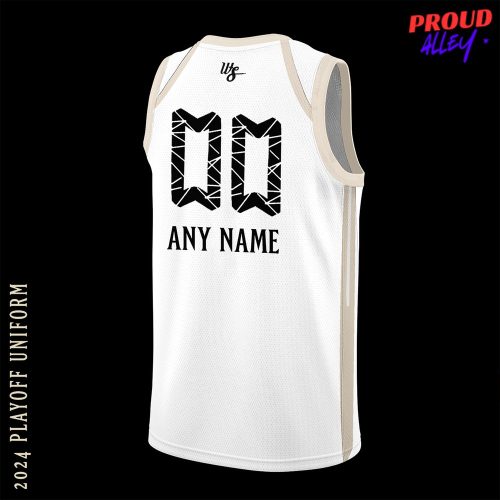 Osos de Manat White Playoff Uniform 2024 Basketball Jersey