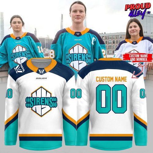 PHWL New York Sirens Bauer Special White Hockey Jersey