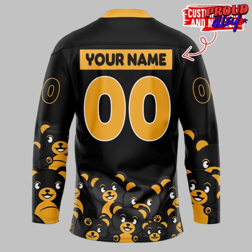 Providence Bruins Teddy Bear Black Hockey Jersey