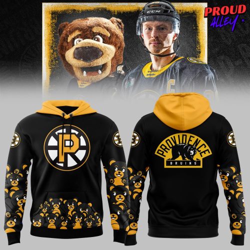 Providence Bruins Teddy Bear Black Hoodie