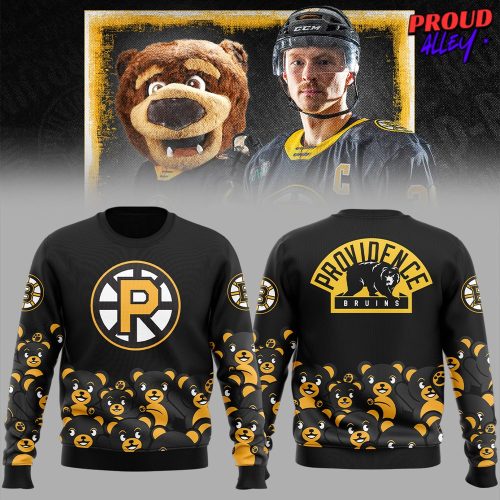 Providence Bruins Teddy Bear Black Sweatshirt