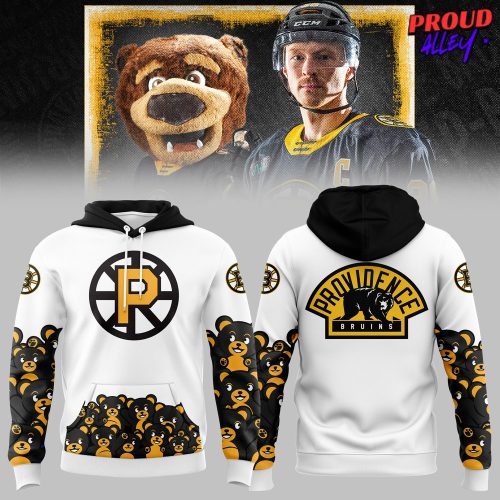 Providence Bruins Teddy Bear White Sweatshirt