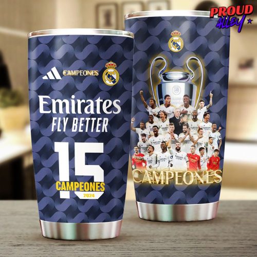 Real Madrid Campeones 2024 Tumbler Cup