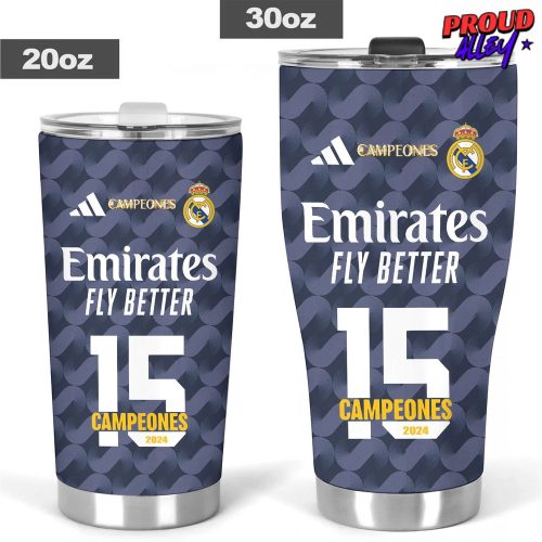 Real Madrid Campeones 2024 Tumbler Cup