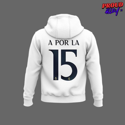 Real Madrid UEFA Champions League Final London 2024 A Por La 15 Hoodie