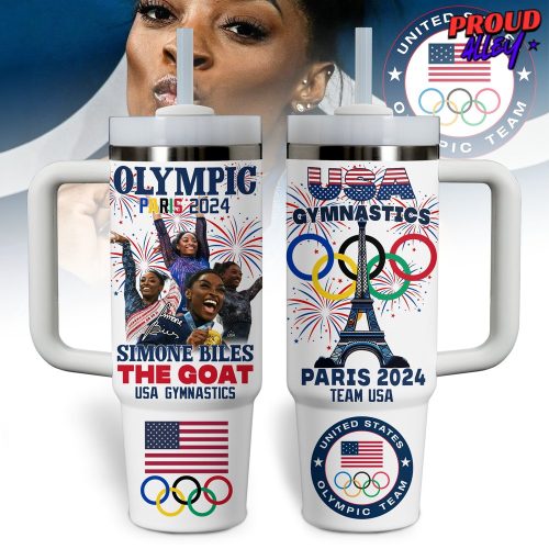 Simone Biles USA Gymnastics Olympic Paris 2024 Stanley Tumbler