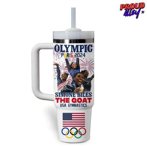 Simone Biles USA Gymnastics Olympic Paris 2024 Stanley Tumbler Cup