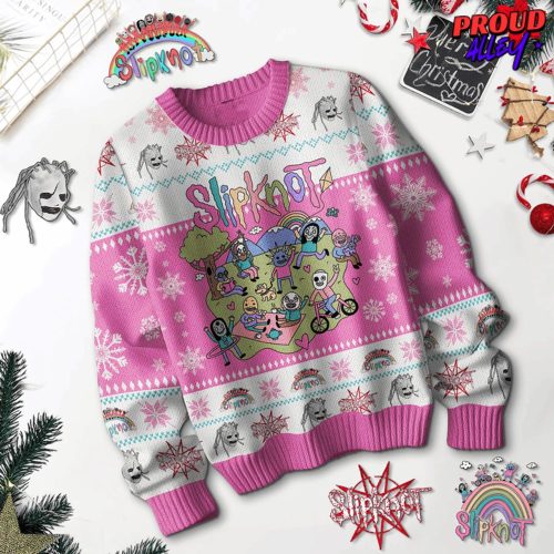 Slipknot Festive Pink Holiday Ugly Sweater