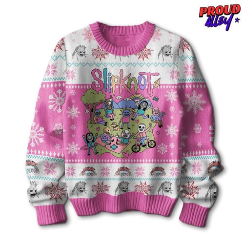 Slipknot Festive Pink Holiday Ugly Sweater