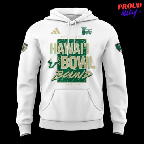 South Florida Bulls Hawaii Bowl Champions White Hoodie