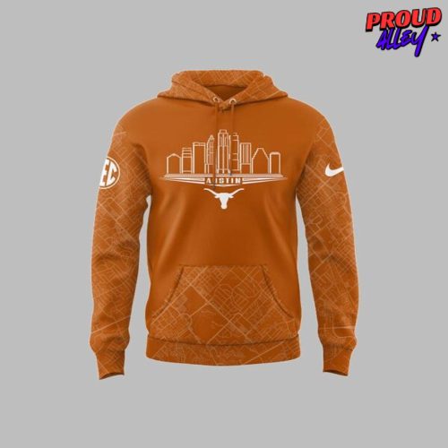 Texas Longhorns Austin Skyline 2025 Hoodie