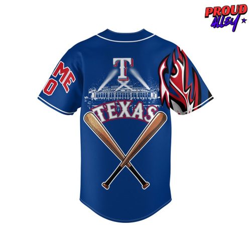 Texas Rangers MLB Personalized Baseball Jersey