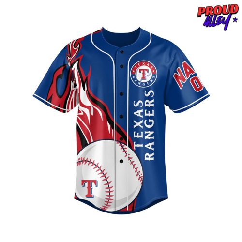 Texas Rangers MLB Personalized Baseball Jersey