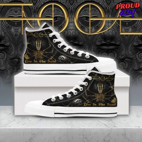 Tool Live In The Sand Limited Edition High Top Canvas Shoes