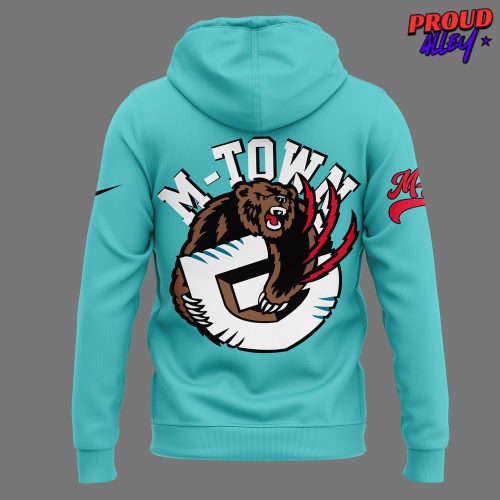 Vancouver Grizzlies Hardwood Classics 2025 Custom Blue Hoodie