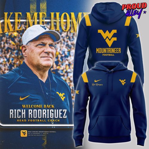 West Virginia Mountaineers Coach Rich Rodriguez Special Hoodie