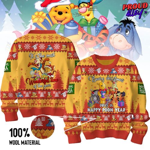 Winnie the Pooh Beary Christmas Holiday Sweater