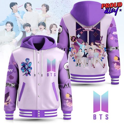 BTS Purple Dream Hooded Varsity Jacket