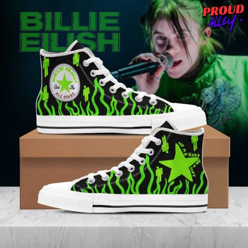 Billie Eilish Limited Edition Converse Hightop Canvas Shoes