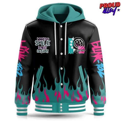 Blink-182 Smile Inside Limited Edition Hooded Varsity Jacket