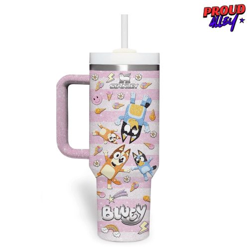 Bluey Glitter Stanley Tumbler Cup