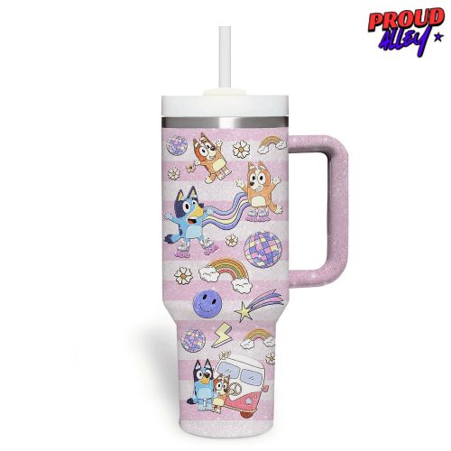 Bluey Glitter Stanley Tumbler Cup