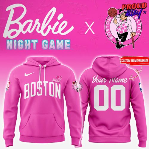 Boston Celtics x Barbie Night Game 2025 NBA Hoodie